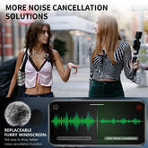 2-Pack Wireless Lavalier Clip-On Microphones