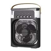 Portable Fan Air Conditioners USB Electric Fan Air Cooler LED Night Light Water Mist Fun 3 in 1 Air Humidifier for Home