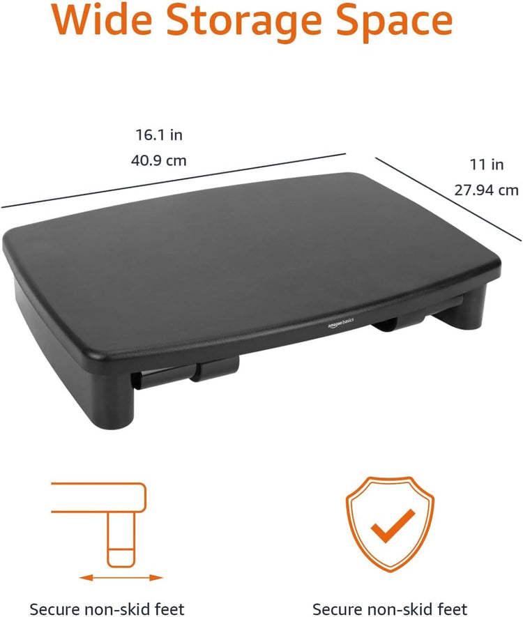 Adjustable Computer Monitor Riser Desk Stand